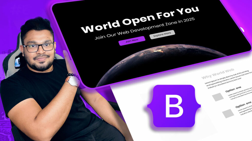 Landing Page එක මුල ඉදන් හදමු 💪 – Complete Boostrap Project